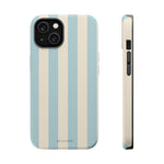 Blue Strips Pattern iPhone Case Compatible with MagSafe