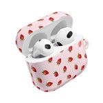 Strawberry Pattern AirPod Case | Cute Pink Protective Cover