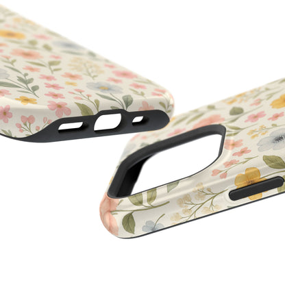 Floral Garden Impact iPhone Case with MagSafe compatibility  Shamo's