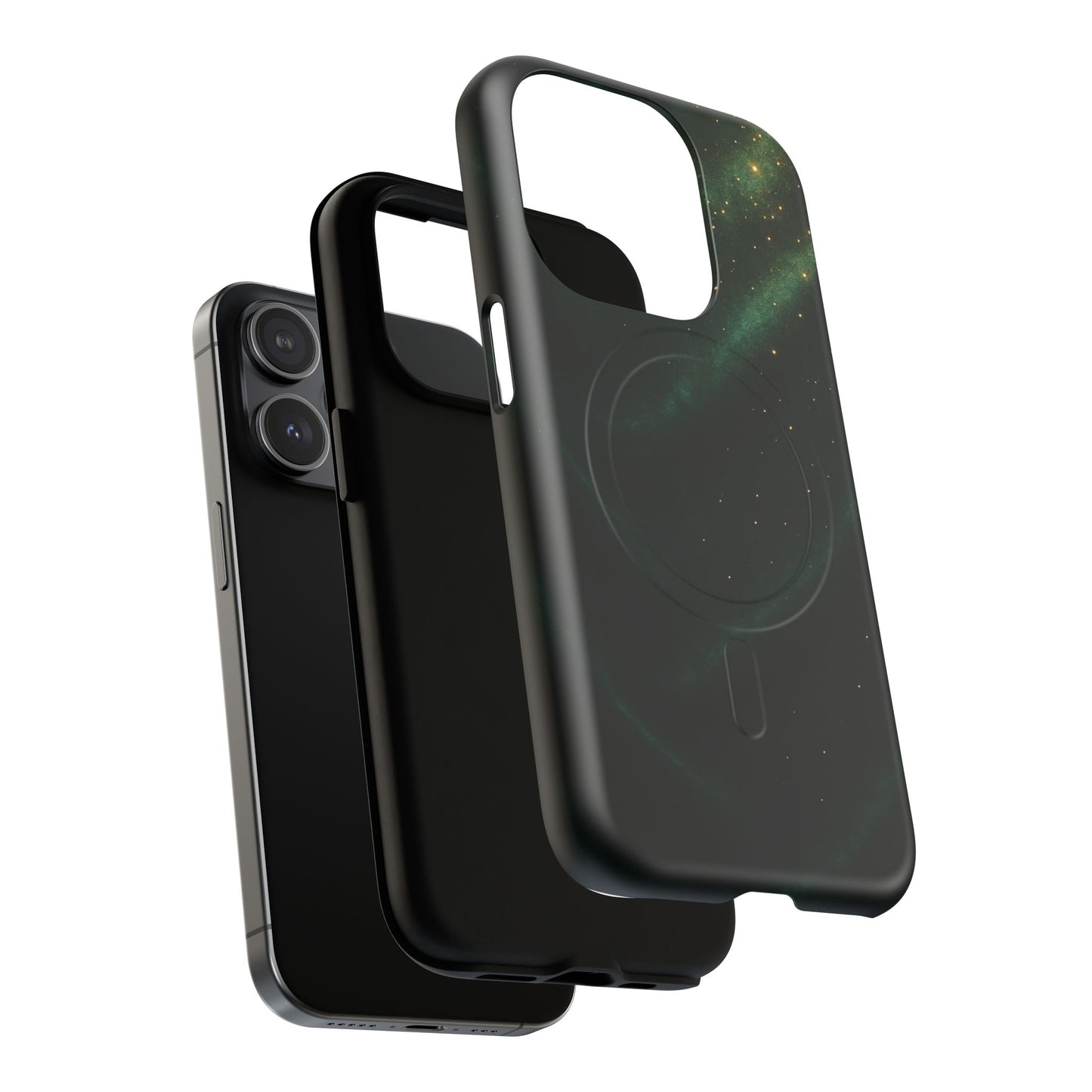 Luxury Series Emerald Galaxy iPhone Case with MagSafe - Shamo's