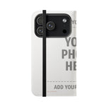 Personalized Flip Wallet Phone Case – Custom Photo & Text Wallet Cover