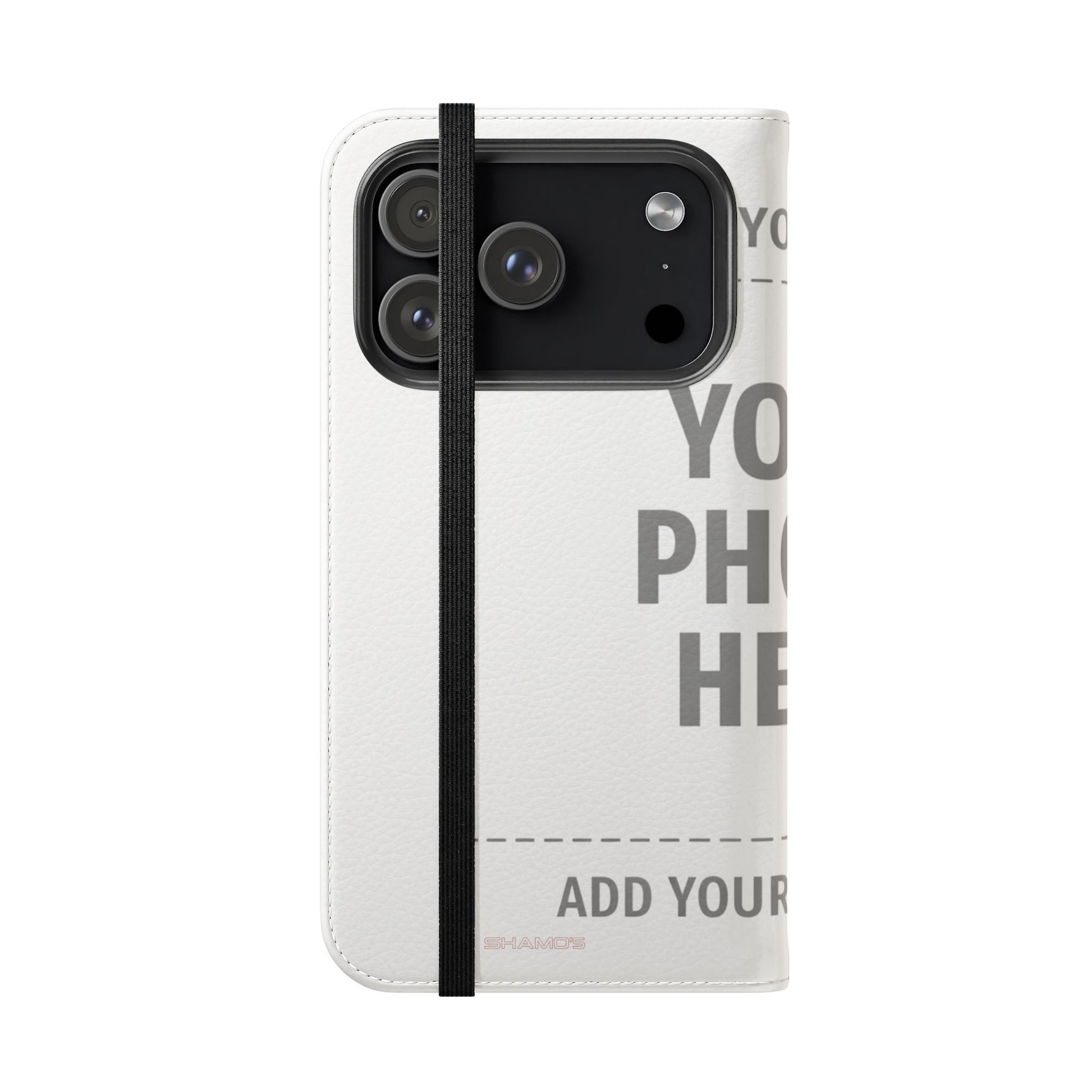 Personalized Flip Wallet Phone Case – Custom Photo & Text Wallet Cover