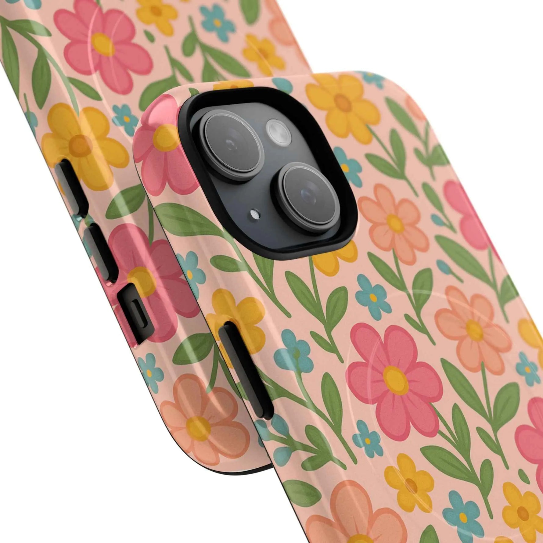 Floral Tough Magnetic MagSafe Phone Case - Stylish Protection for Everyday Use