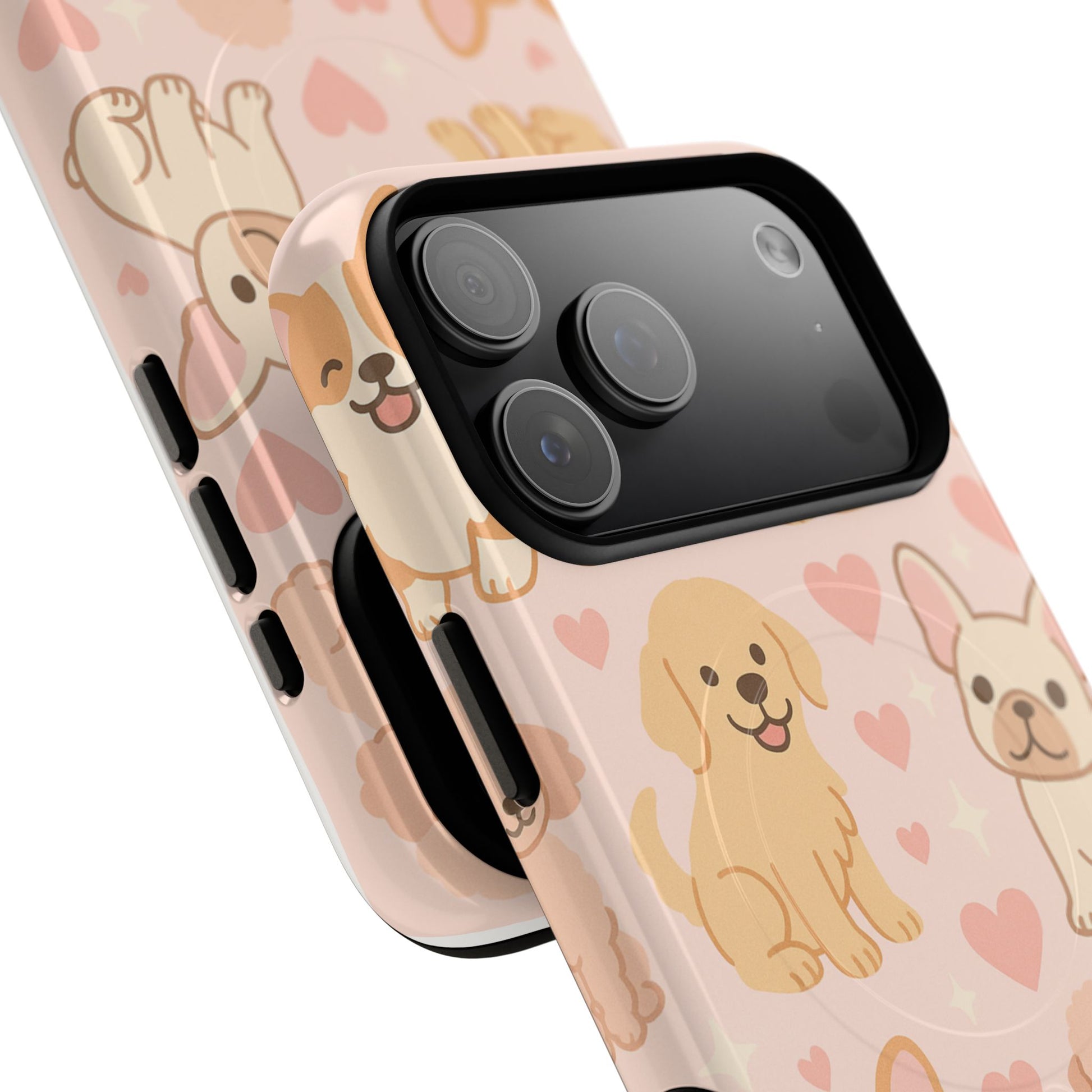 Puppies & Hearts iPhone Case compatible with MagSafe - Shamo's