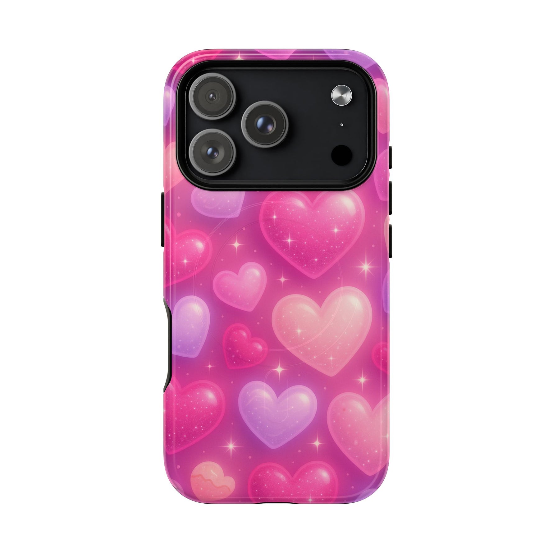 Glitter Hearts Cases for iPhones with MagSafe - Shamo's