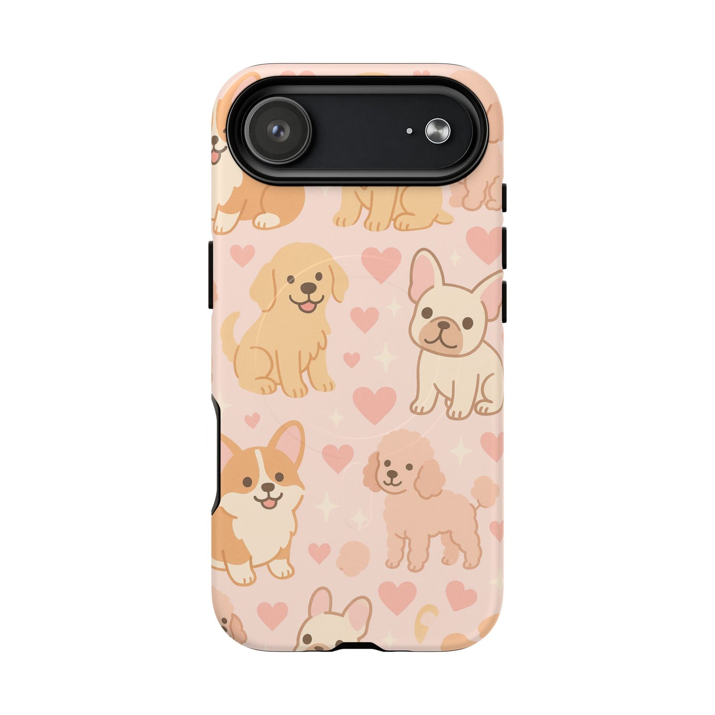 Puppies & Hearts iPhone Case compatible with MagSafe - Shamo's