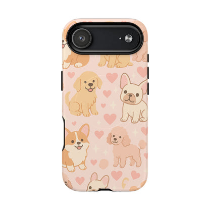 Puppies & Hearts iPhone Case compatible with MagSafe - Shamo's