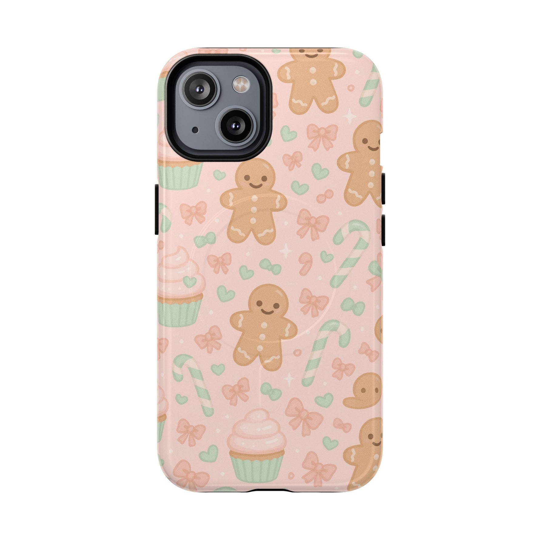 Gingerbread Candy Holiday Tough iPhone Case | compatible with MagSafe  Shamo's iPhone 14 / Glossy