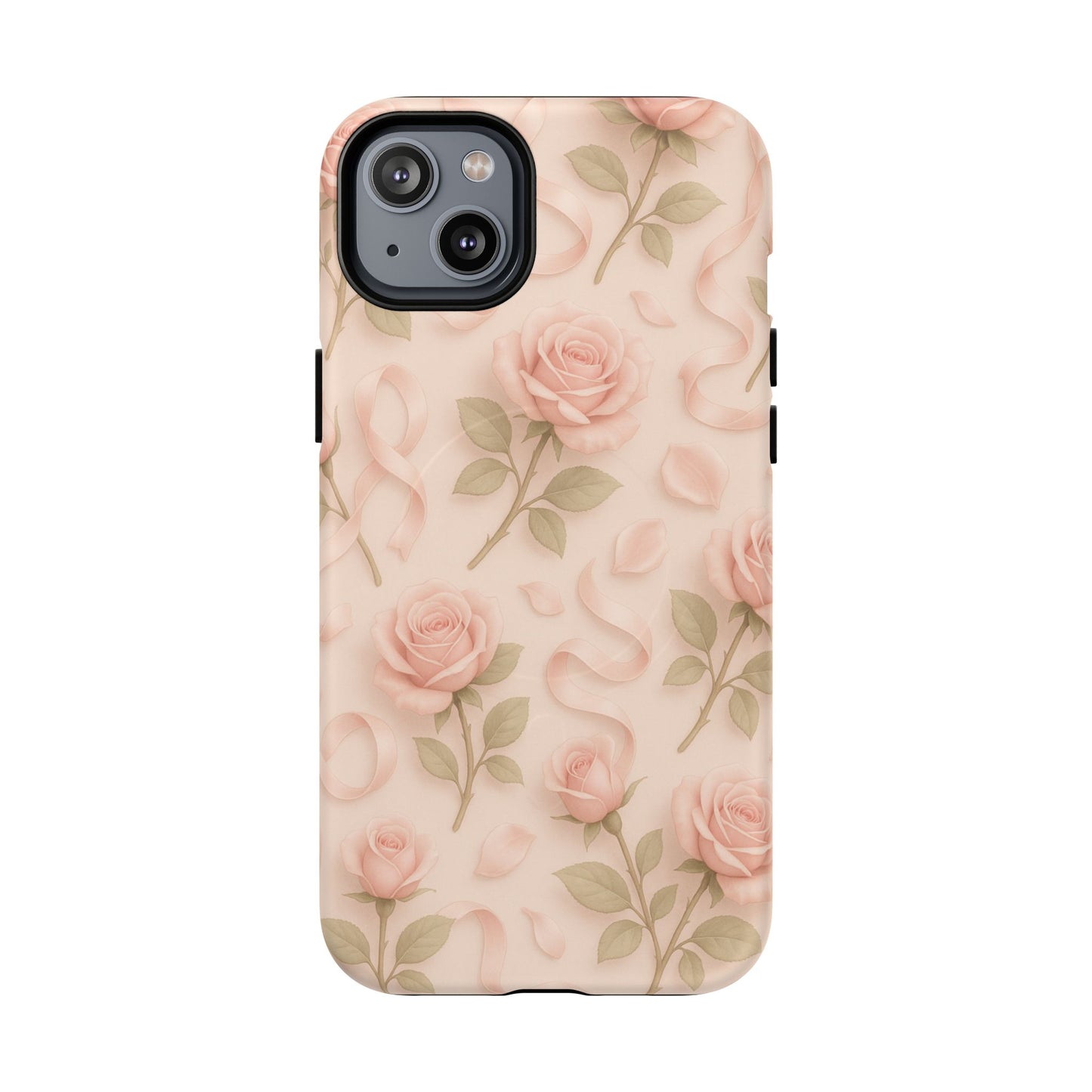 Blush Roses and Ribbons 3D iPhone Case | MagSafe