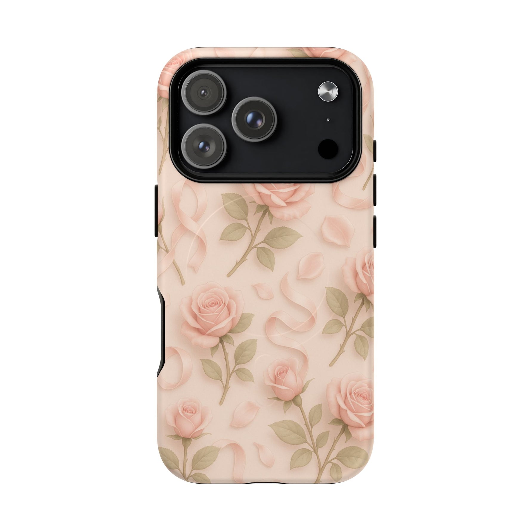 Blush Roses and Ribbons 3D iPhone Case | MagSafe - Shamo's