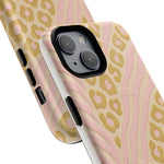Pink Gold Leopard iPhone Case compatible with MagSafe  Shamo's
