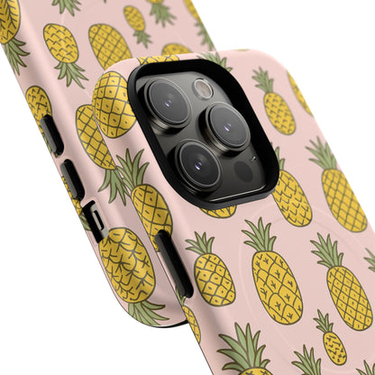 Pineapple Pattern Fruit Case for iPhone | MagSafe Compatible