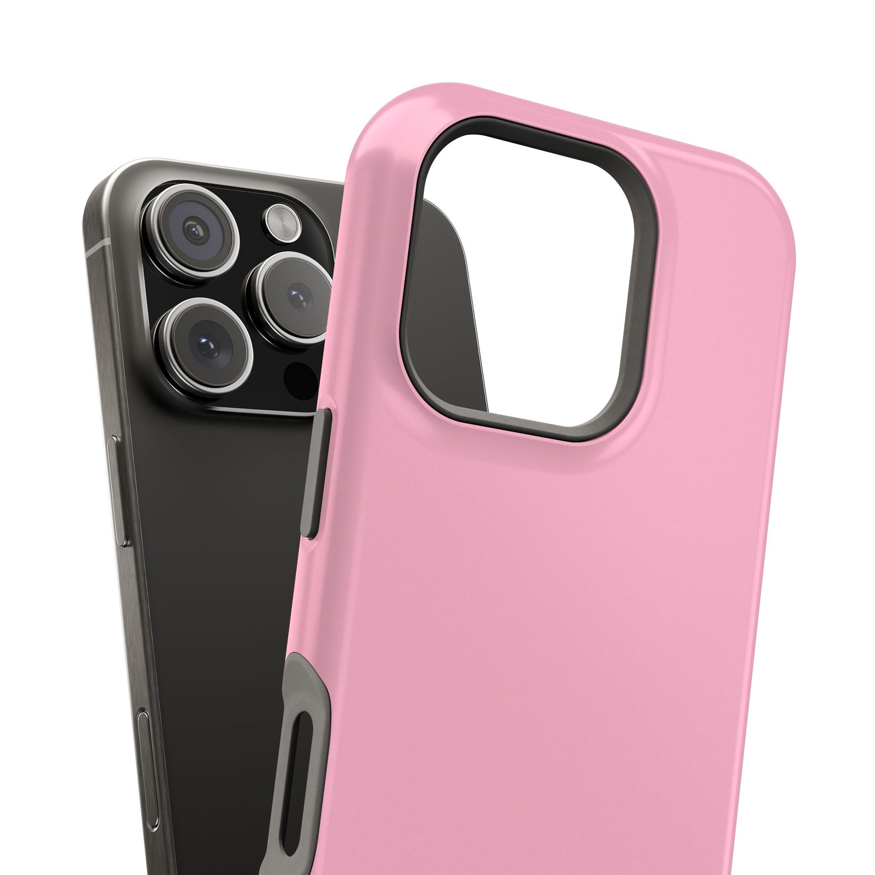 Cotton Candy Pastel Pink Impact-Resistant Phone Case | Slim Protective MagSafe-Compatible Cover