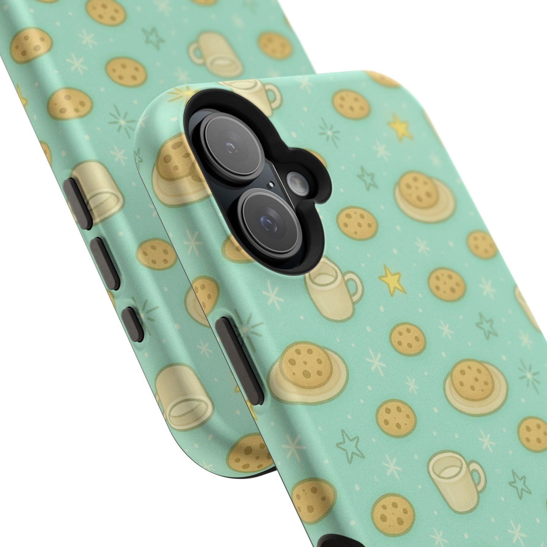 Cookie & Coffee Pattern Tough iPhone Case — Impact-Resistant  Shamo's