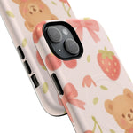 Teddy Berry Basket Friends iPhone Case with MagSafe - Shamo's