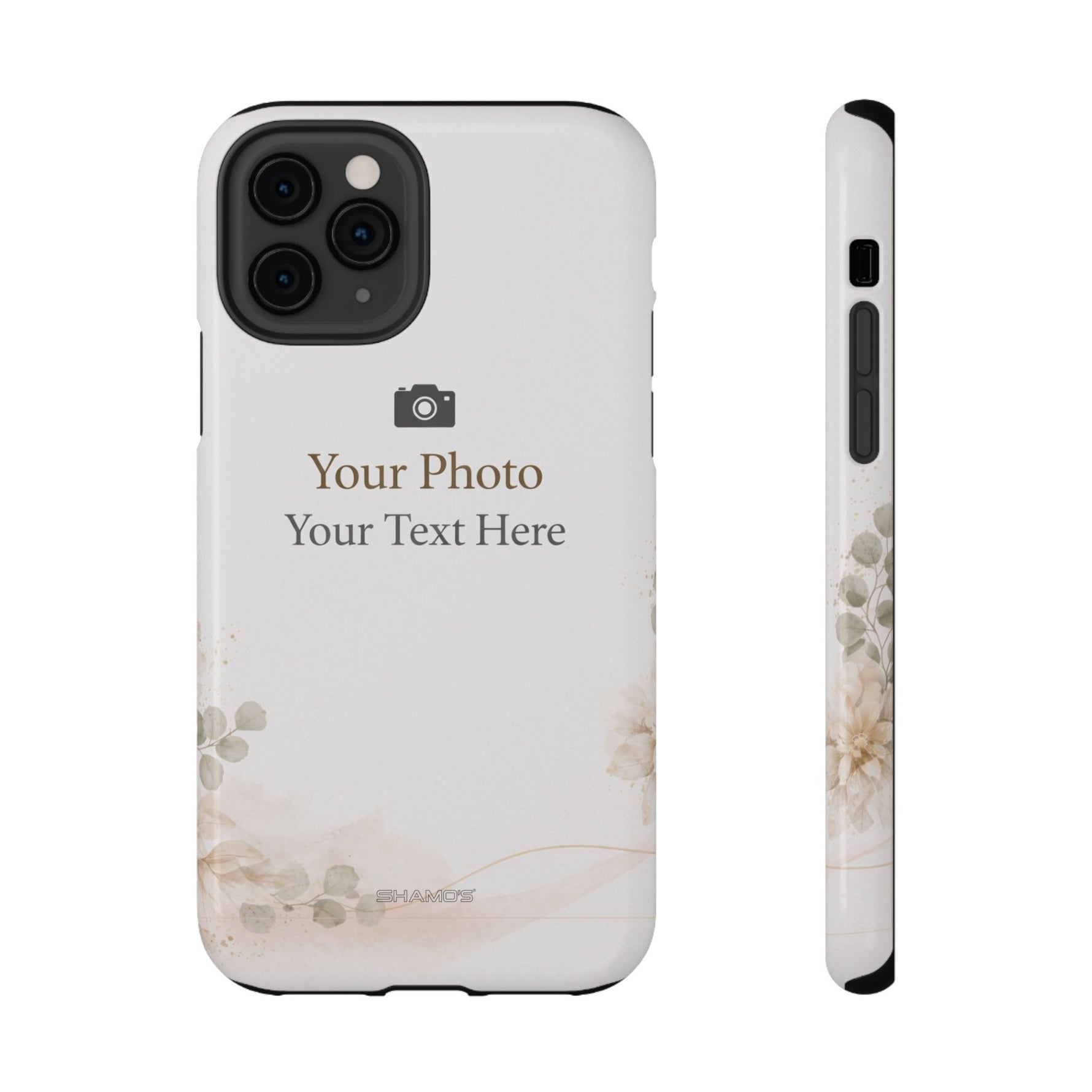 Personalizable Impact-Resistant Phone Case — Add Photo & Text - iPhone 11 Pro / Glossy / Without gift packaging - Shamo's