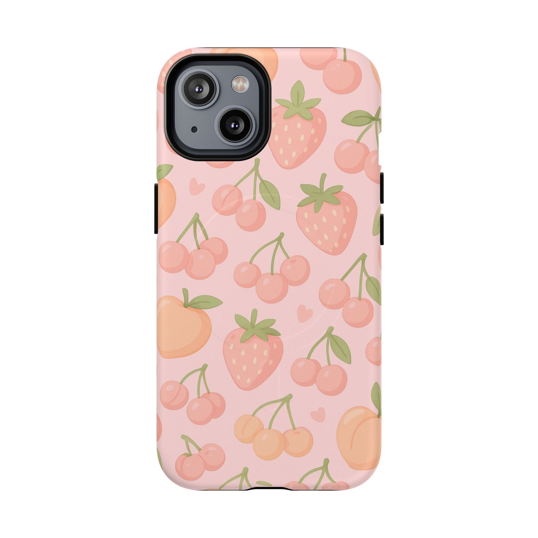 Cute Fruits iPhone Case - Colorful Cherry & Strawberry Design | MagSafe - Shamo's