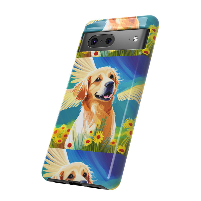 Tough Cases Golden Retriever with Wings Phone case
