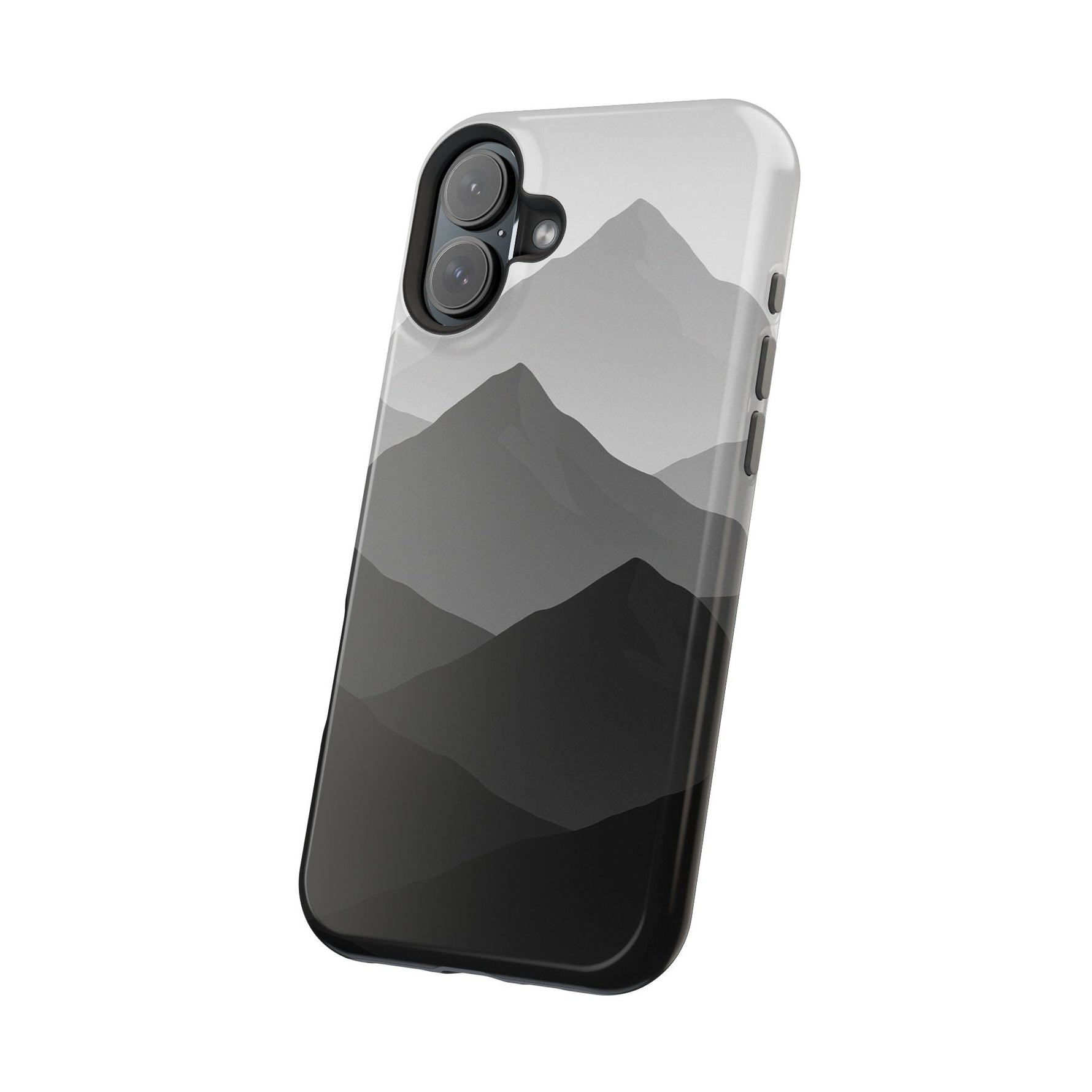 Monochrome Mountain Design iPhone Case | MagSafe  Shamo's