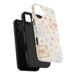 Pastel Love Letter Hearts Impact Phone Case  Shamo's
