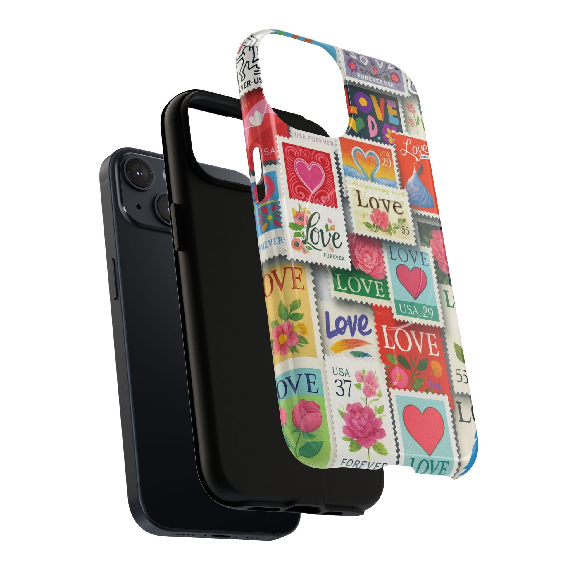 Vintage Romantic Love Stamp iPhone Case | Tough Protection + MagSafe  Shamo's