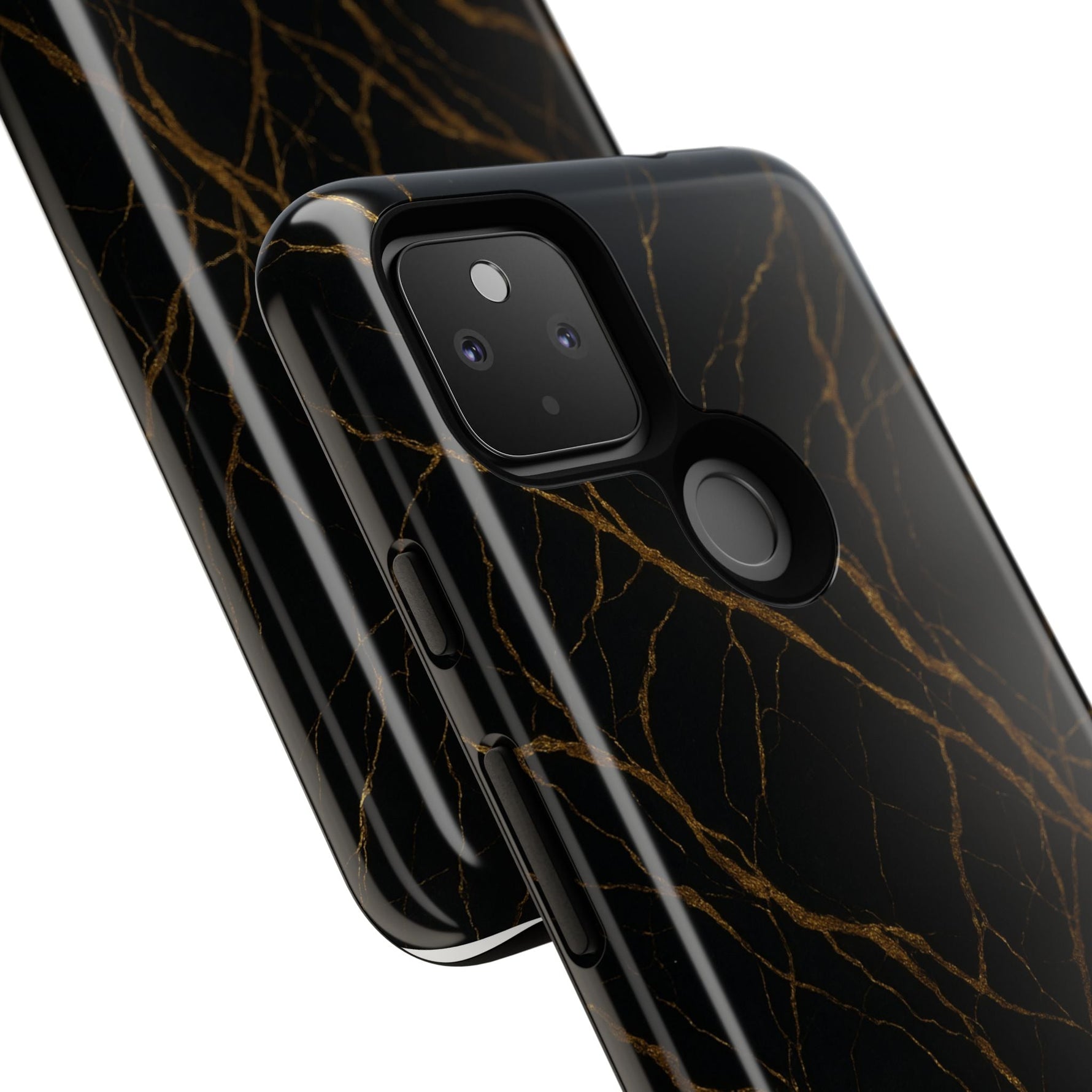 Black Marble Tough iPhone Case  Shamo's