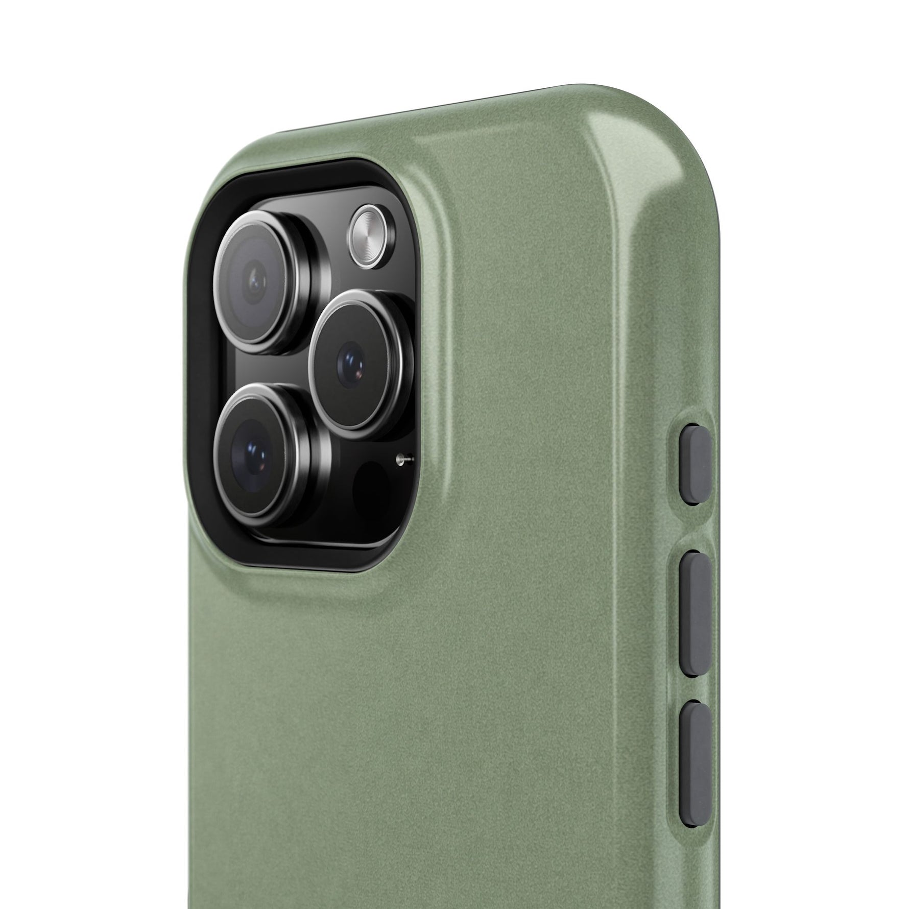 Olive Green MagSafe Compatible Impact-Resistant iPhone Case