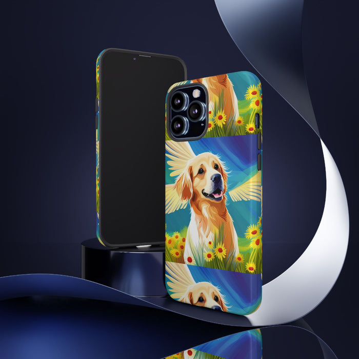 Tough Cases Golden Retriever with Wings Phone case