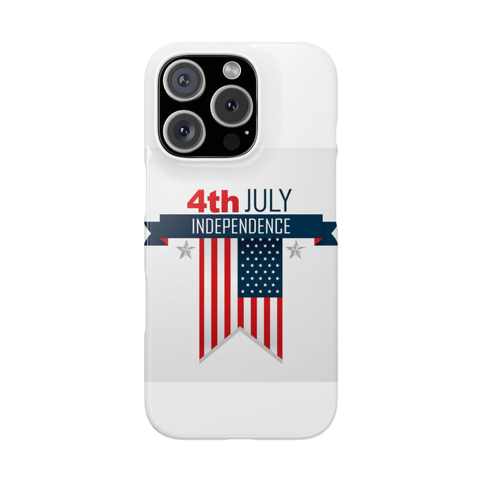 Slim Phone Cases with 4th of July writitng