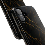 Black Marble Tough iPhone Case  Shamo's