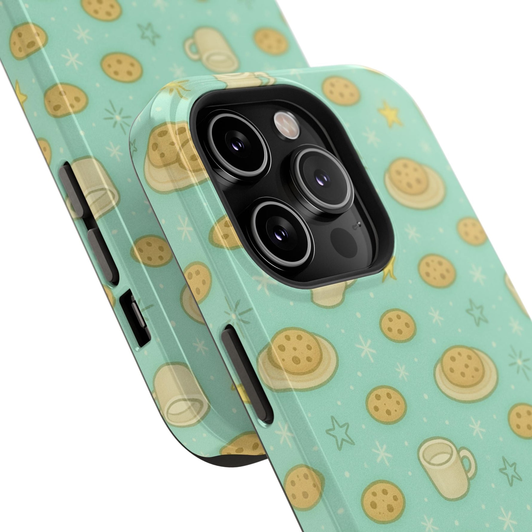 Cookie & Coffee Pattern Tough iPhone Case — Impact-Resistant  Shamo's