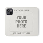 Personalized Flip Wallet Phone Case – Custom Photo & Text Wallet Cover