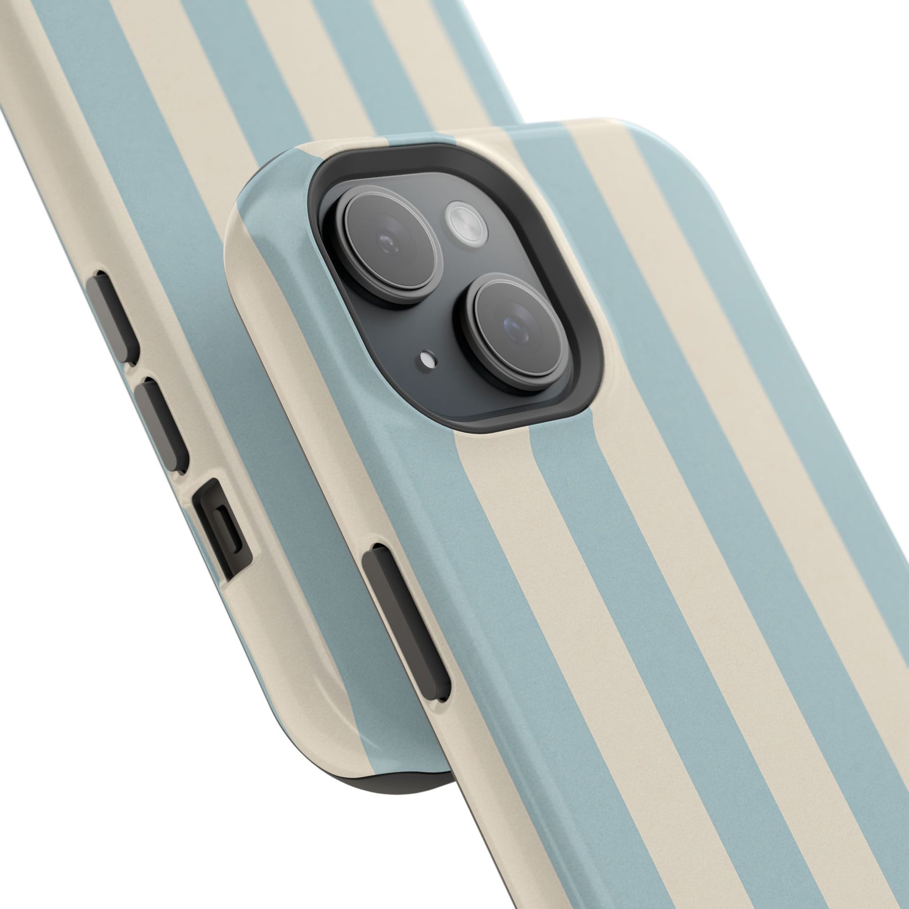 Blue Strips Pattern iPhone Case Compatible with MagSafe