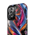 Liquid Aurora MagSafe Phone Case – Colorful Chrome-Effect Swirls | Glossy