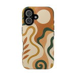 Abstract Earth-Tone Impact iPhone Case — MagSafe  Shamo's iPhone 16 / Glossy