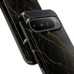 Black Marble Tough iPhone Case  Shamo's