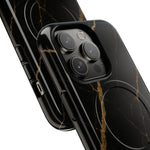 Black & Gold Marble iPhone Case with MagSafe  Shamo's