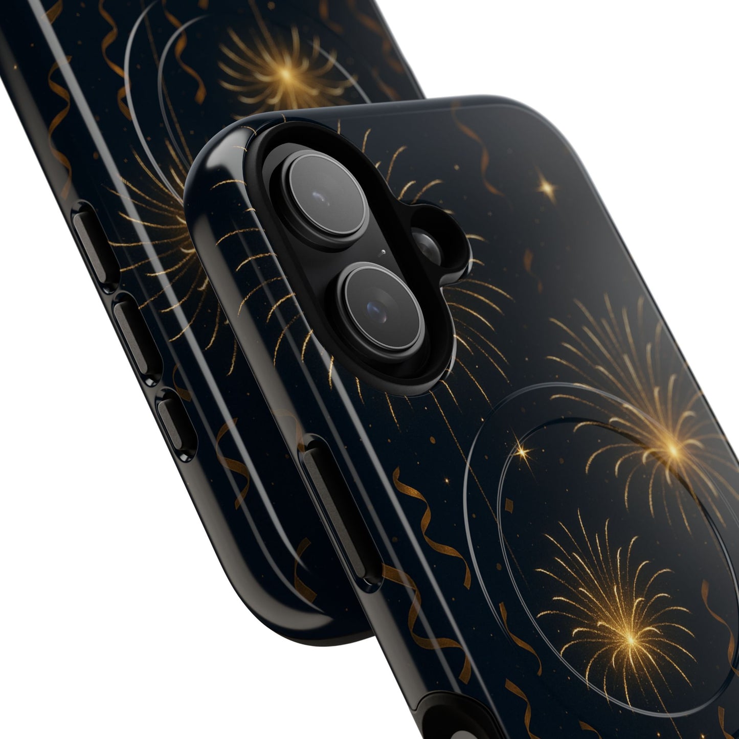 Gold Fireworks Celebration iPhone Case with MagSafe