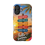 Hello Summer Phone Case — Tropical Beach MagSafe Impact-Resistant Case