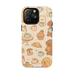 Funda para teléfono con diseño de gatos y perros y MagSafe