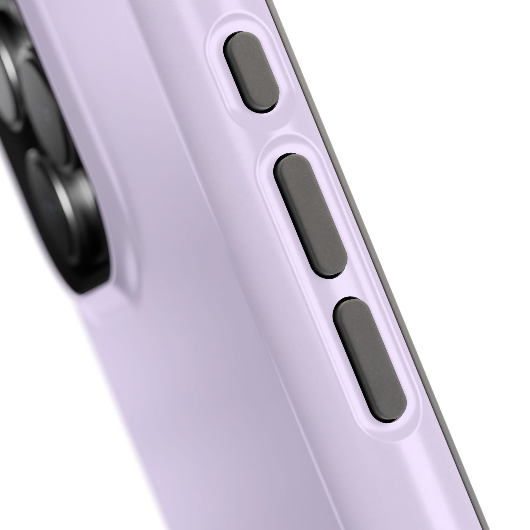 Lilac Purple Solid Color Pastel MagSafe Compatible Impact-Resistant iPhone Case