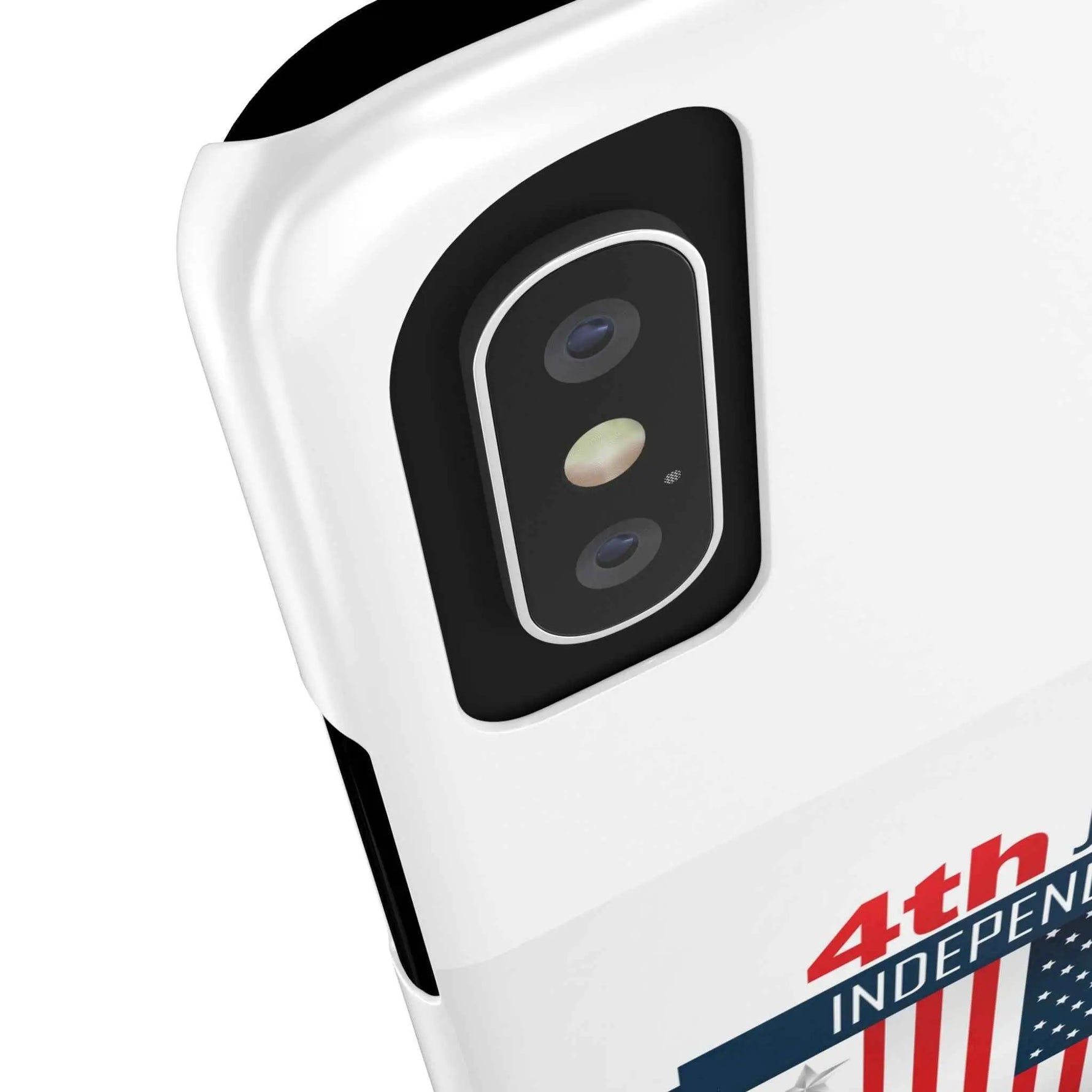 Slim Phone Cases with 4th of July writing for iPhone 17 and more