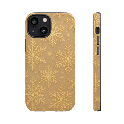 Golden Snowflake Holiday iPhone Case - Shamo's