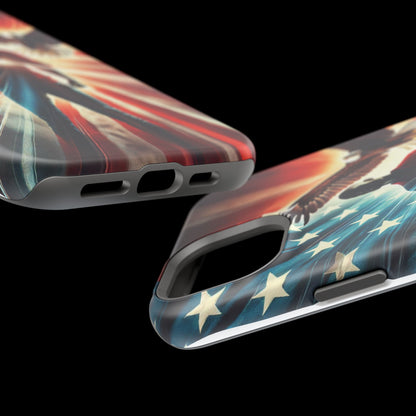 Magnetic Tough Phone Case with MagSafe Compatibility - Proud American Design Edition