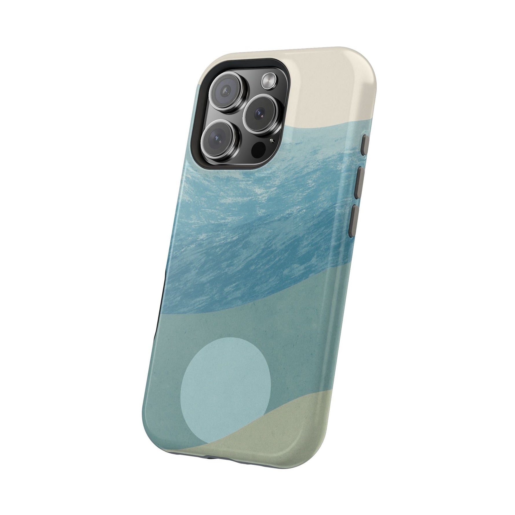 “Calm Over Chaos” Abstract Ocean Wave iPhone Case | MagSafe Compatible  Shamo's