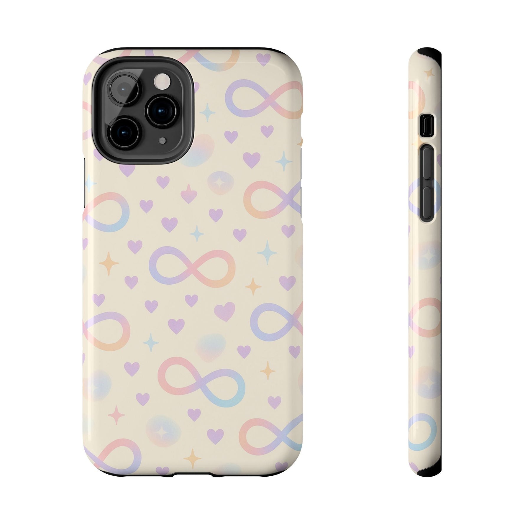 Infinity Pattern Tough Phone Case — Pastel Hearts & Stars  Shamo's iPhone 11 Pro