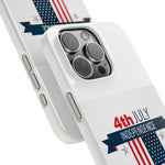 Slim Phone Cases with 4th of July writing for iPhone 17 and more - Shamo's