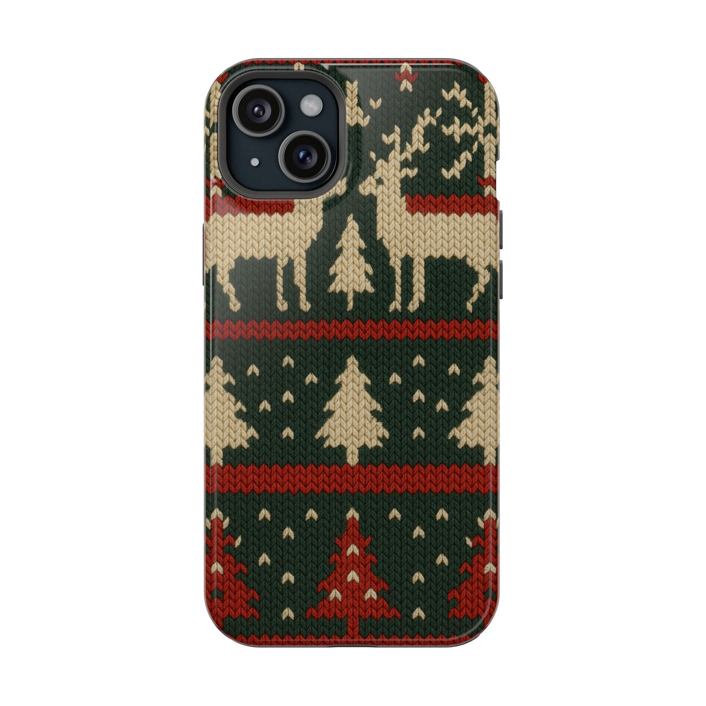 Holiday Reindeer Knit iPhone Case | compatible with MagSafe