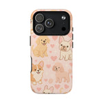 Puppies & Hearts iPhone Case compatible with MagSafe - Shamo's