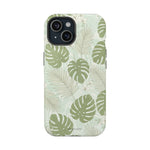 Tropical Monstera Phone Case, Impact-Resistant Magnetic iPhone Cover with MagSafe Compatibility